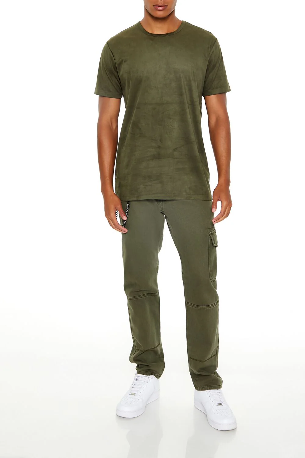 Velour Curved-Hem Tee - Image 25
