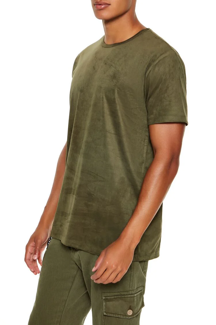 Velour Curved-Hem Tee - Image 27