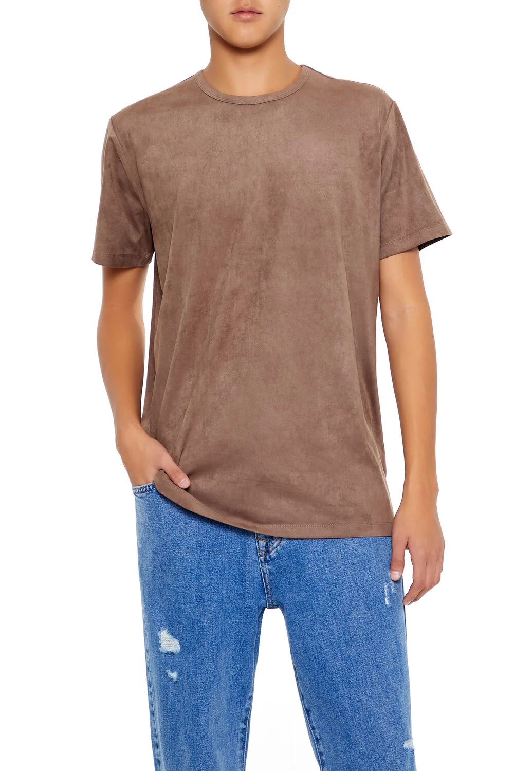 Velour Curved-Hem Tee - Image 29