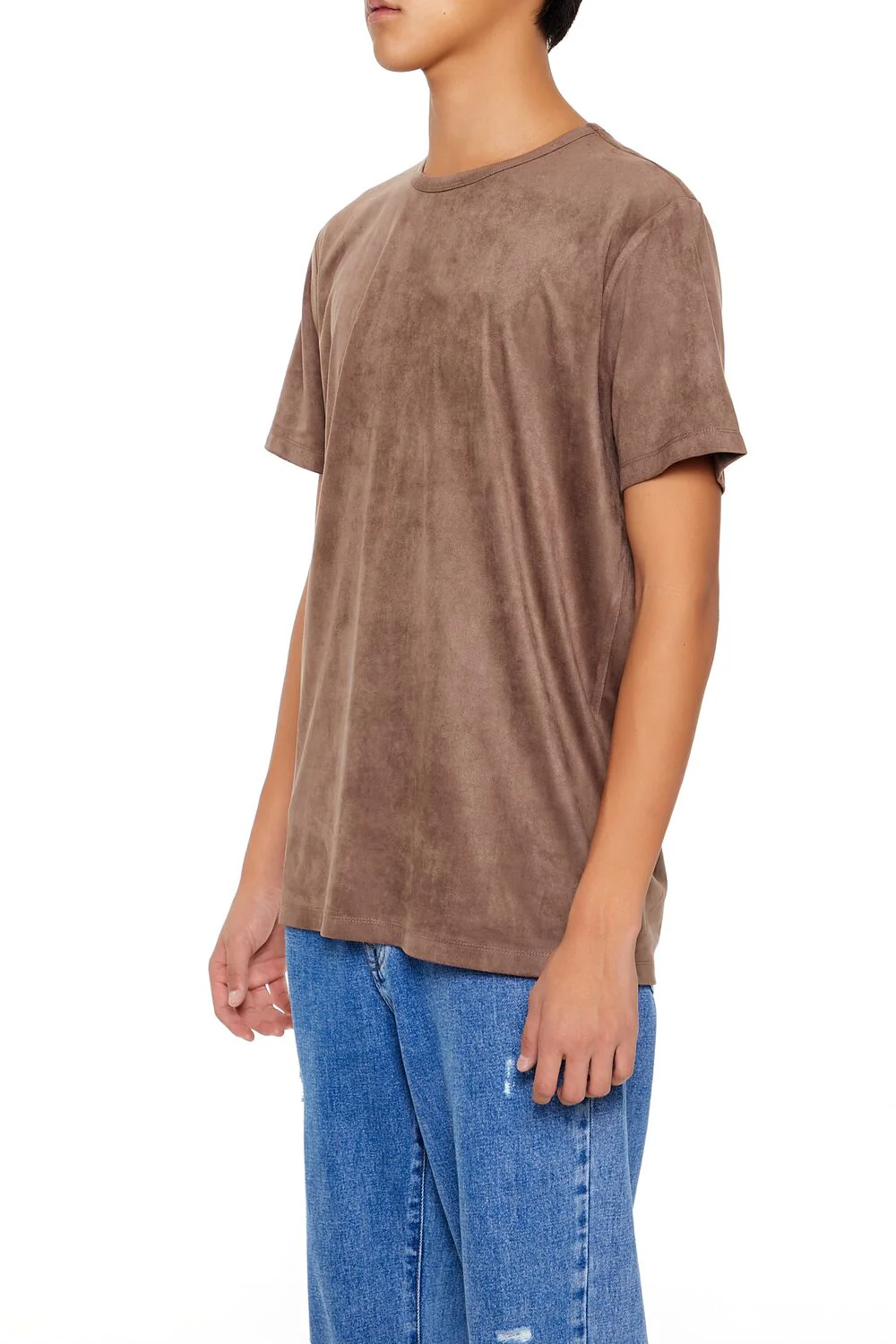 Velour Curved-Hem Tee - Image 31