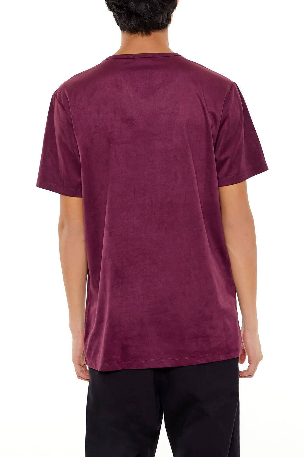 Velour Curved-Hem Tee - Image 5