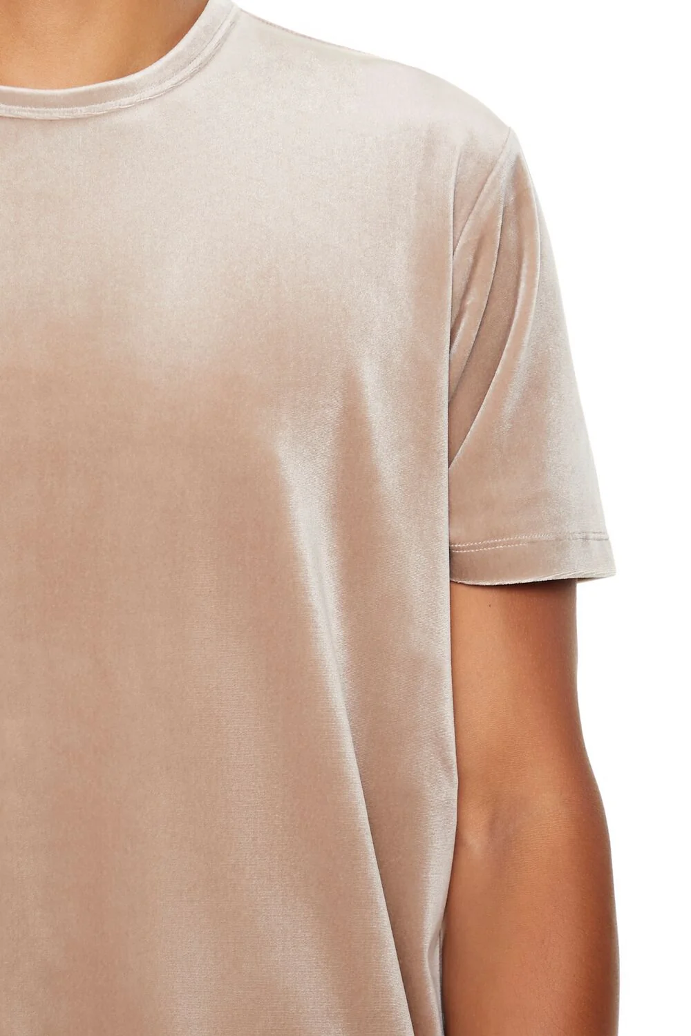 Velour Curved-Hem Tee - Image 10