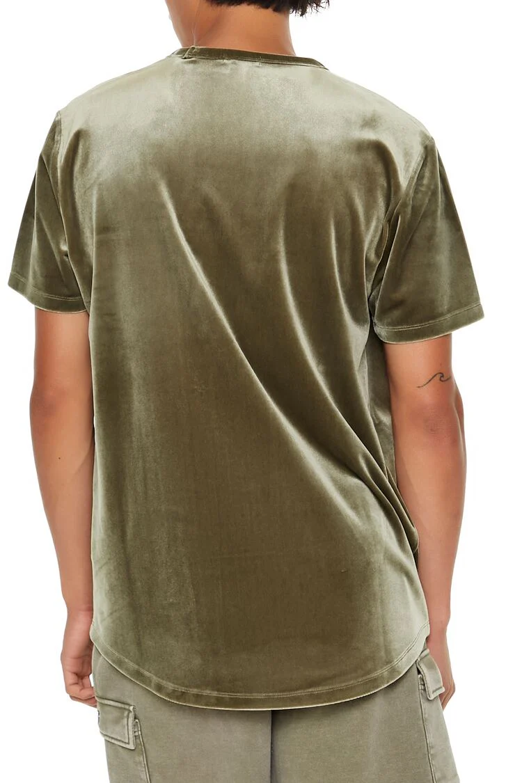 Velour Curved-Hem Tee - Image 14