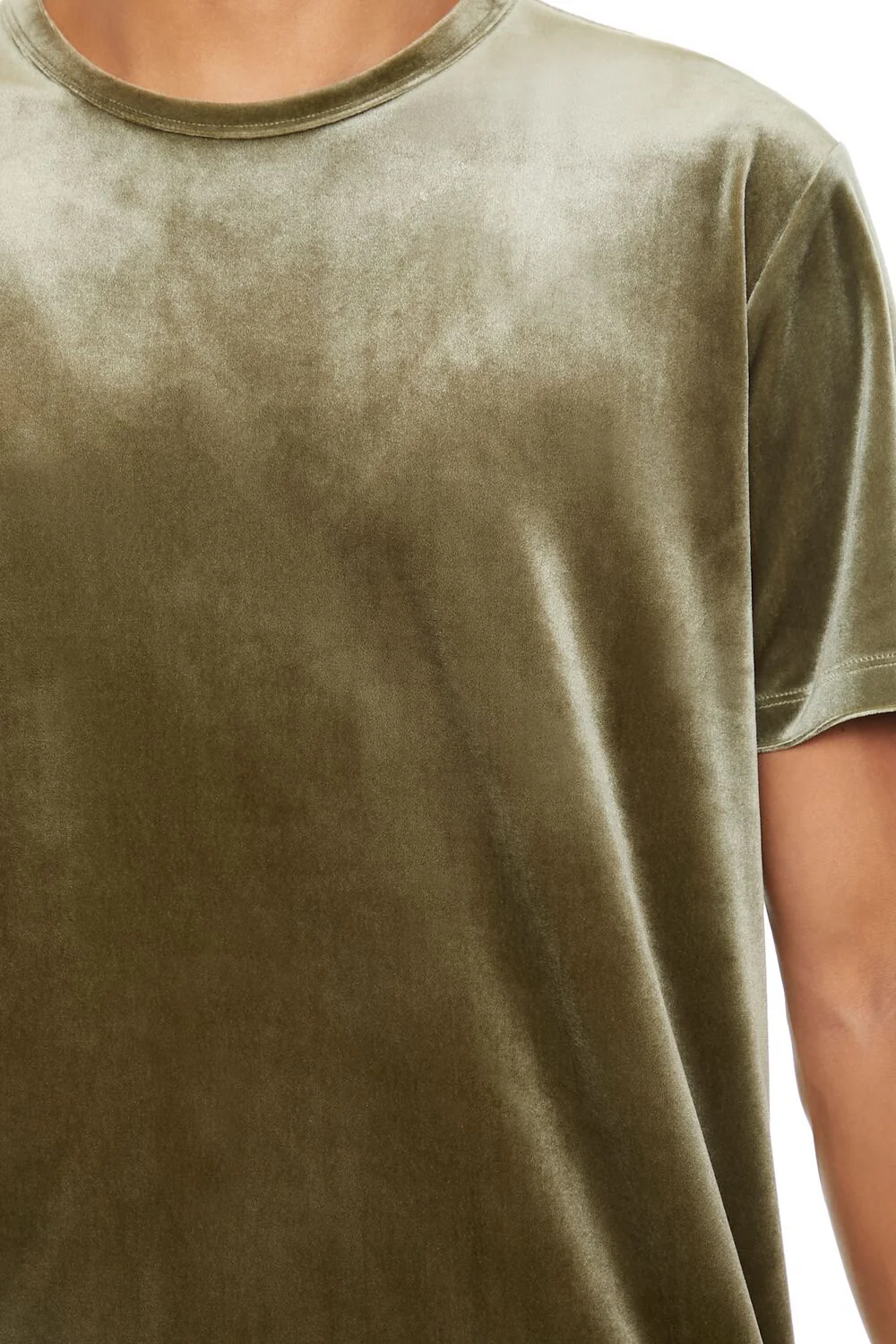 Velour Curved-Hem Tee - Image 15