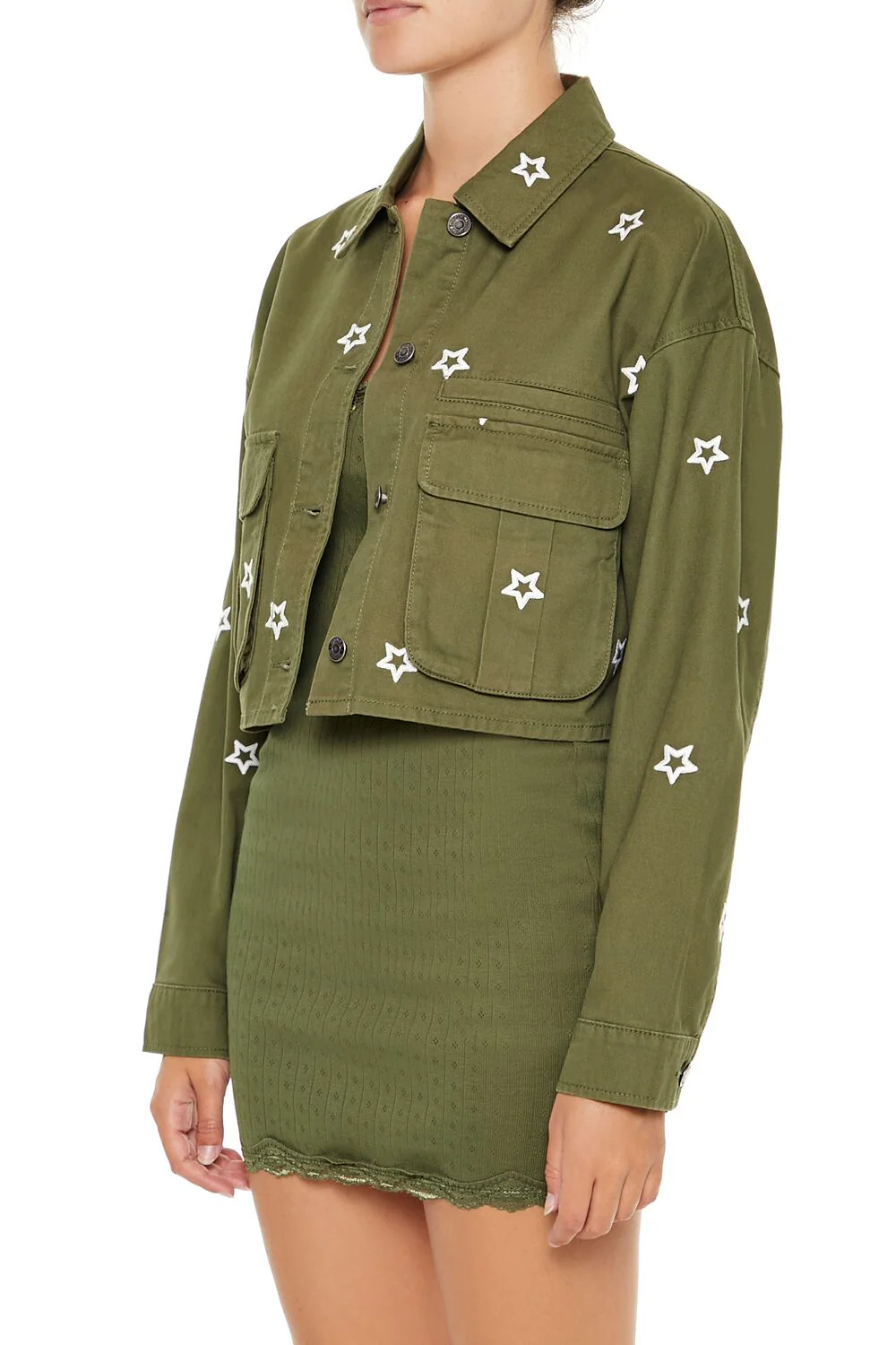 Star Cropped Shacket - Image 4