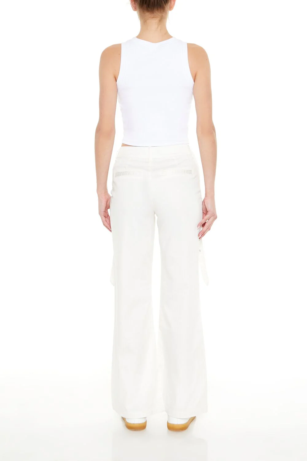Buckled Twill Wide-Leg Pants - Image 4