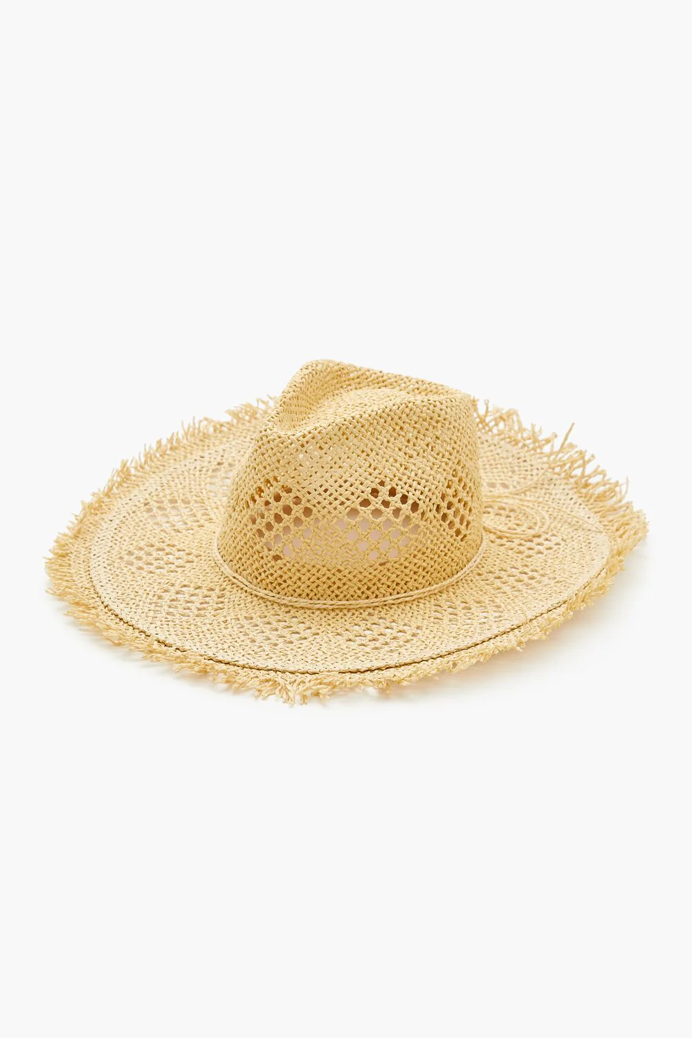 Frayed Straw Fedora - Image 2