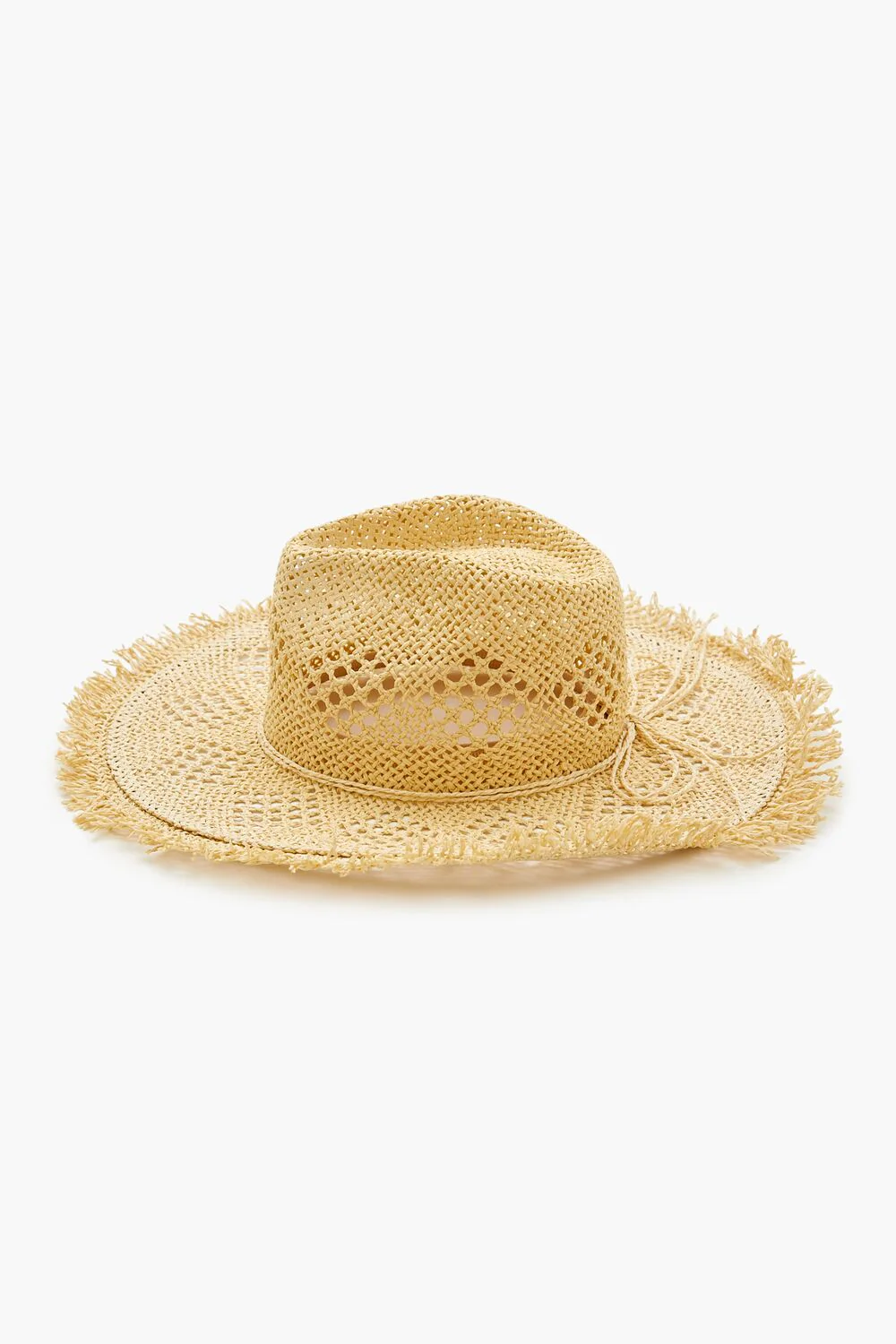 Frayed Straw Fedora - Image 3