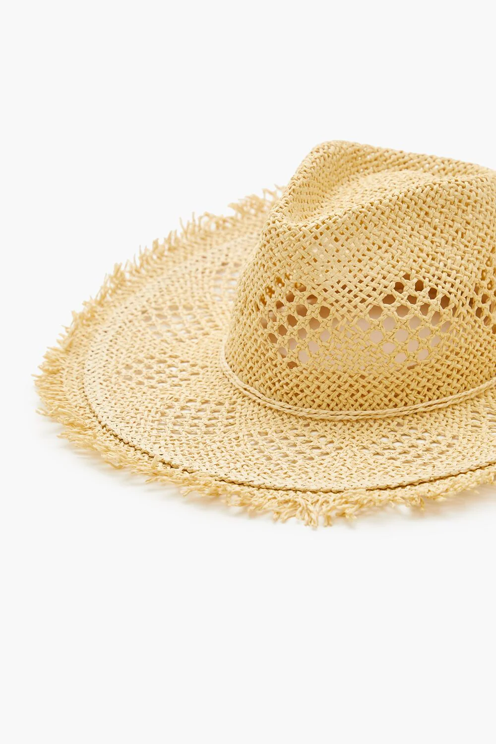 Frayed Straw Fedora - Image 5