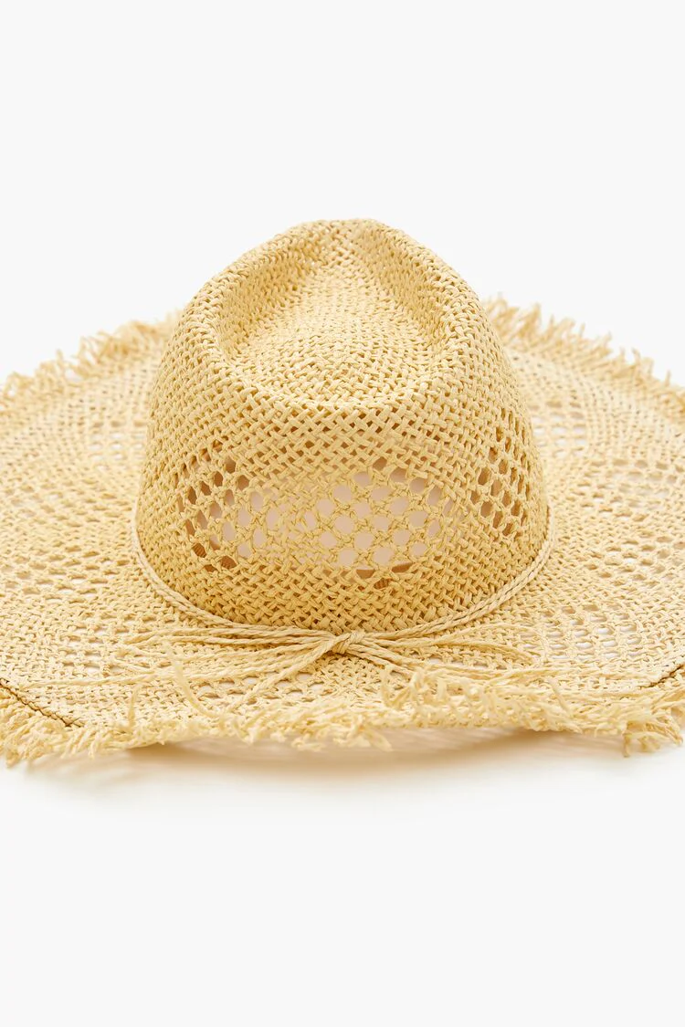 Frayed Straw Fedora - Image 6