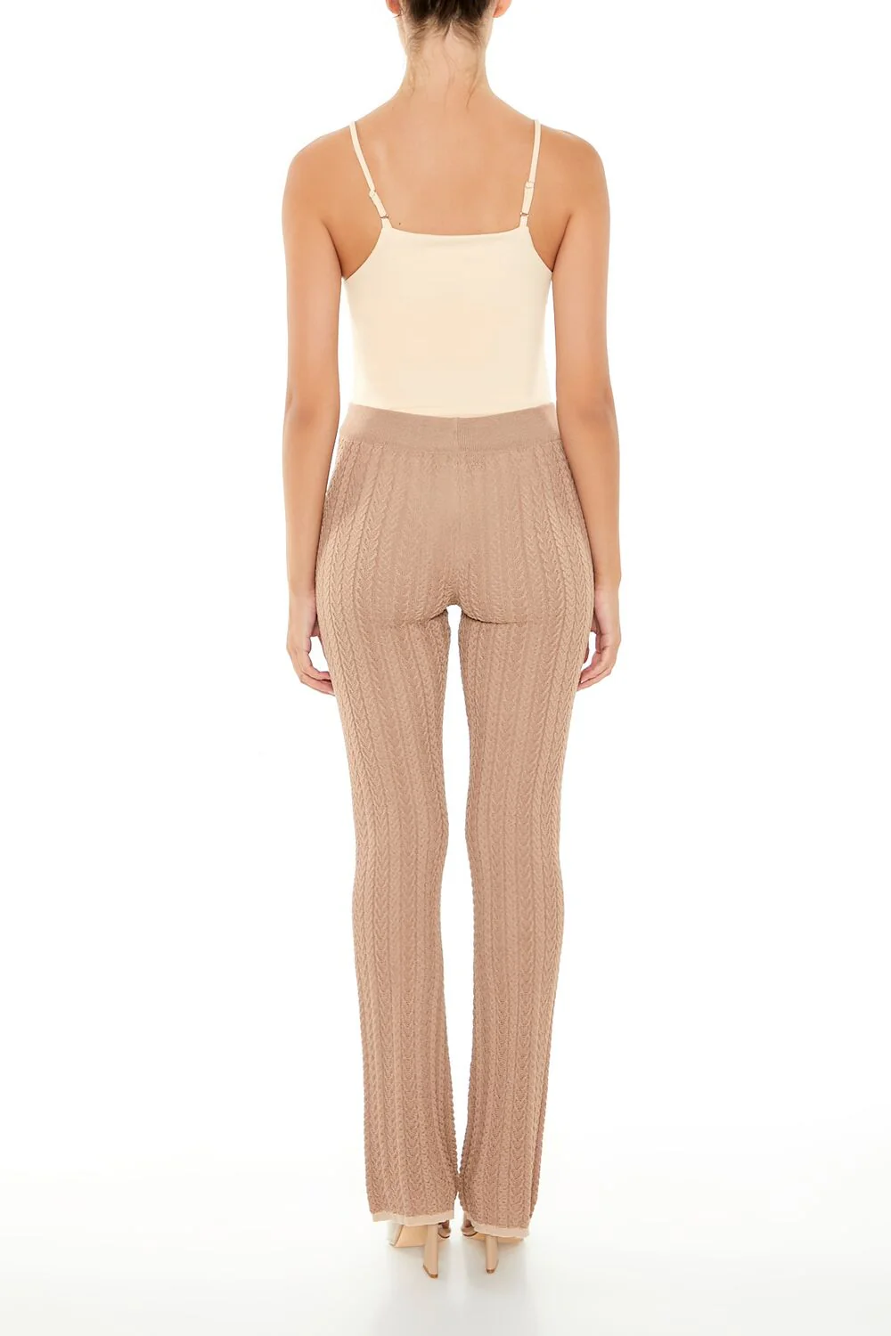 Sweater-Knit Flare Pants - Image 5
