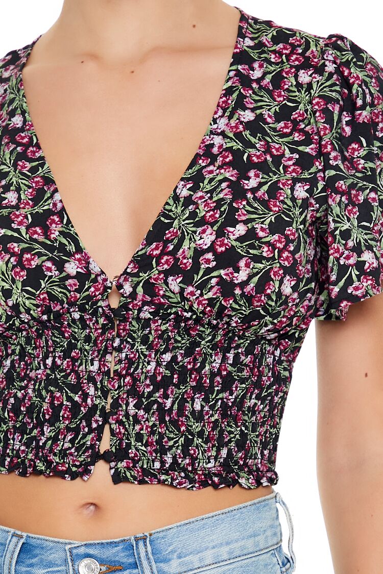 Floral Print Crop Top - Image 3