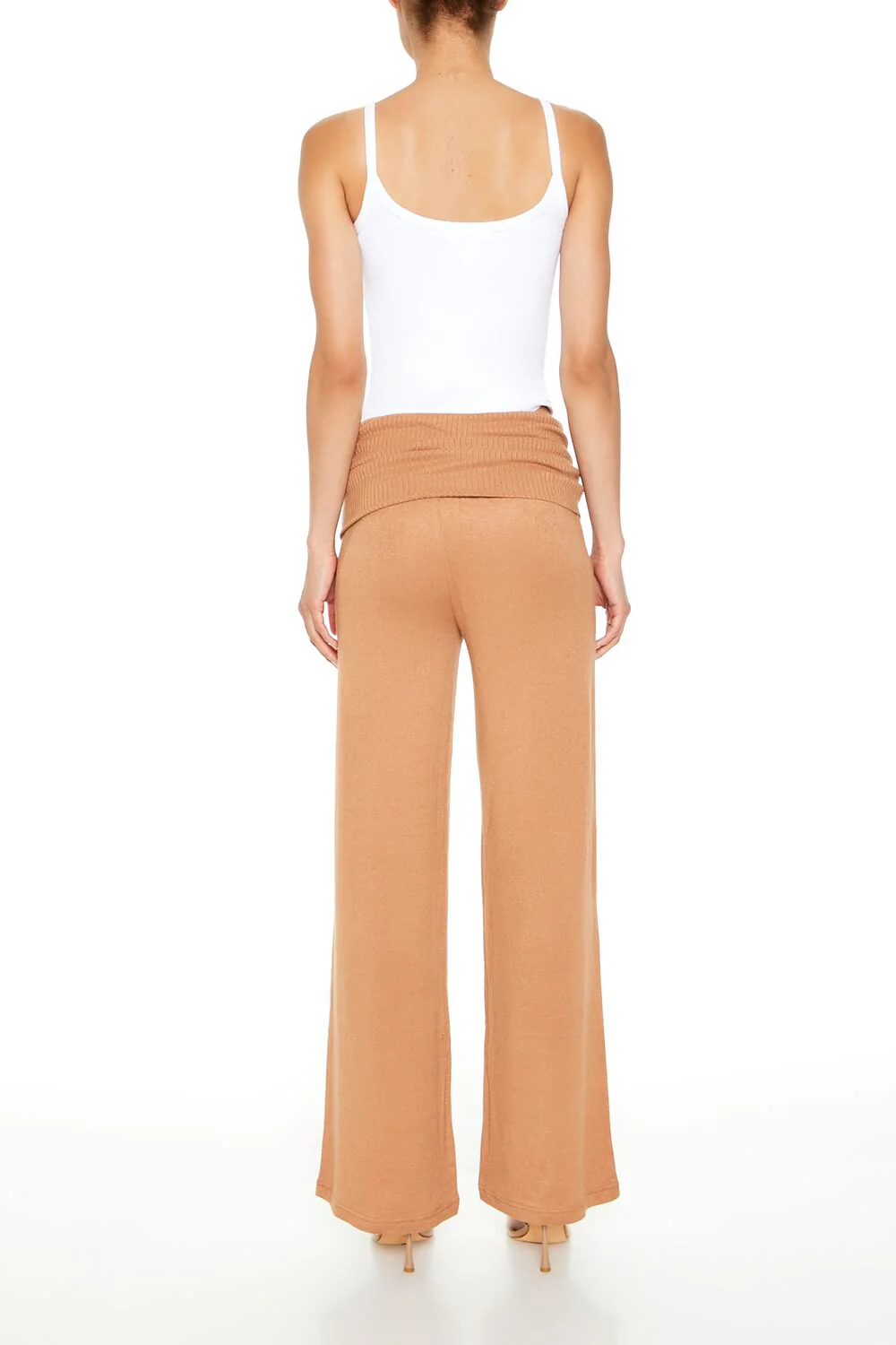 Ruched Drawstring Foldover Pants - Image 4