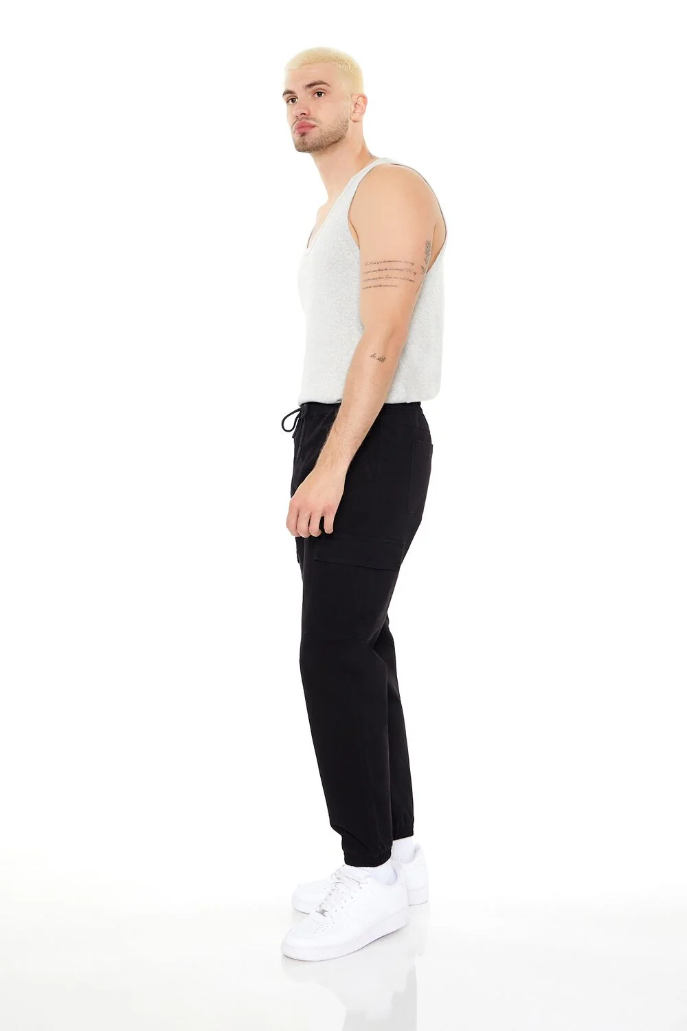 Drawstring Cargo Joggers - Image 2