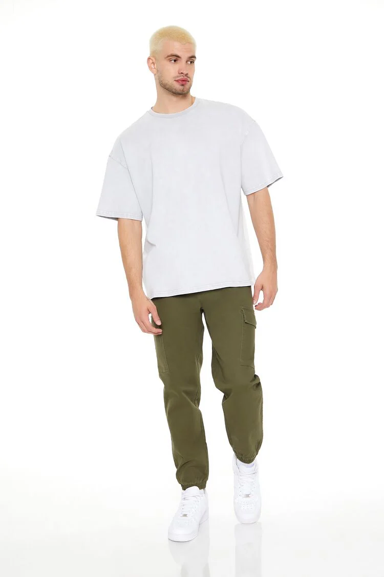 Drawstring Cargo Joggers - Image 5
