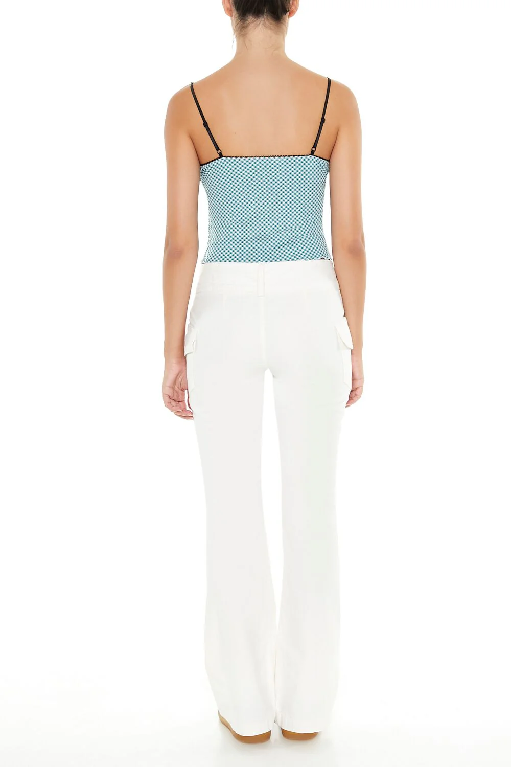 Poplin Flare-Leg Cargo Pants - Image 4