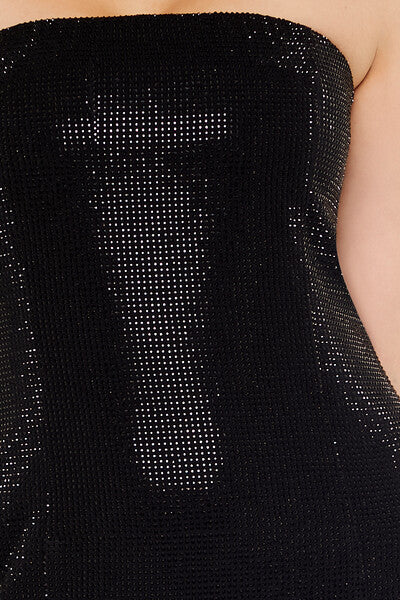 Rhinestone Tube Mini Dress - Image 6