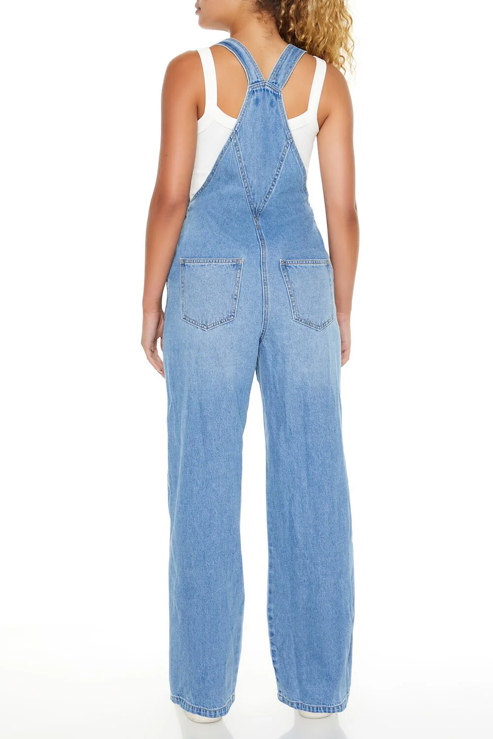 Denim Straight-Leg Overalls - Image 4