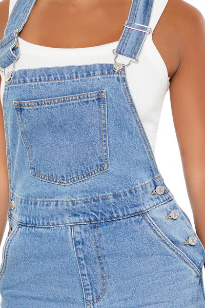 Denim Straight-Leg Overalls - Image 5