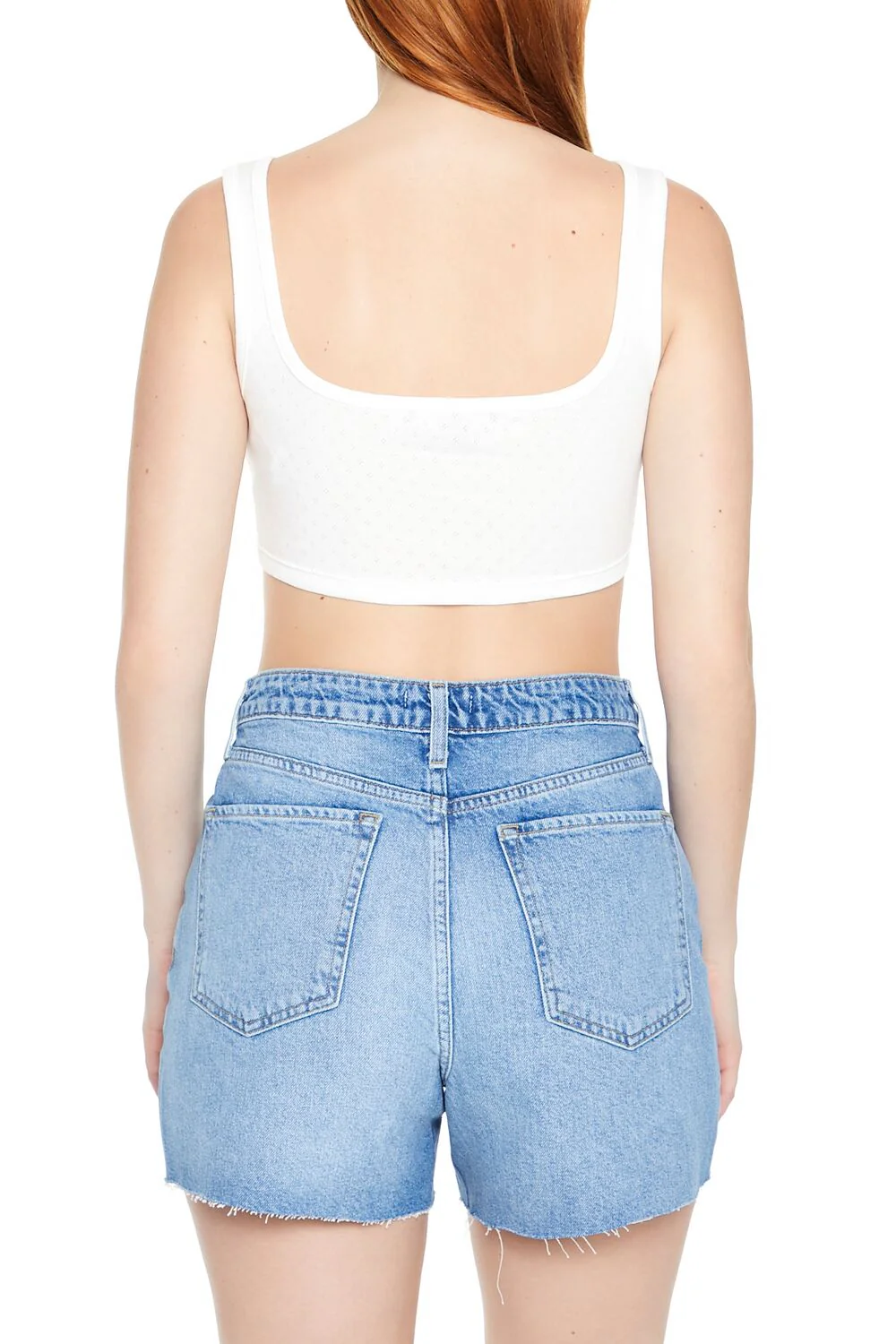 Corset Curved-Hem Crop Top - Image 12