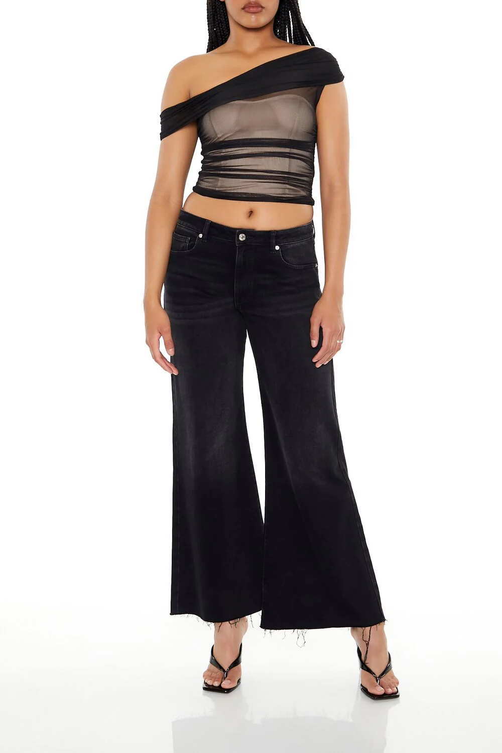 Mesh Combo Crop Top - Image 4