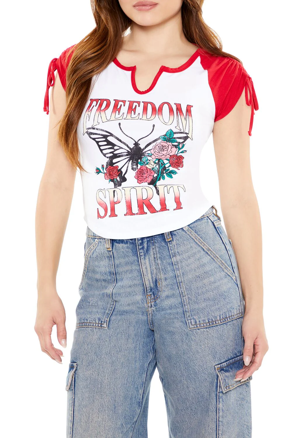 Feel The Power Graphic Raglan Tee - Image 5