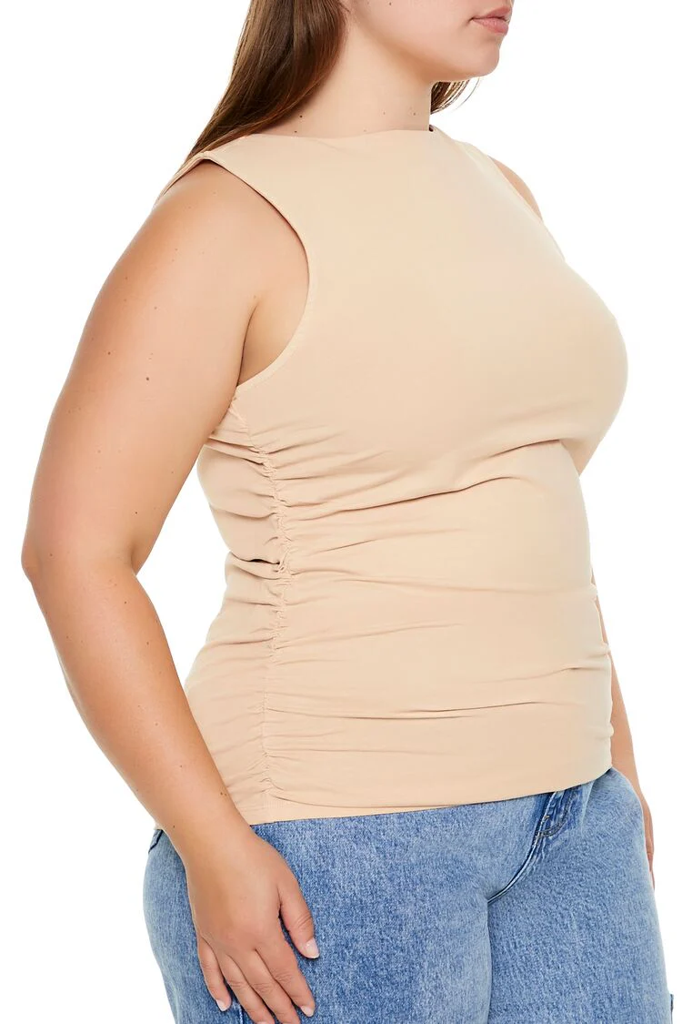 Plus Size Ruched Tank Top - Image 4