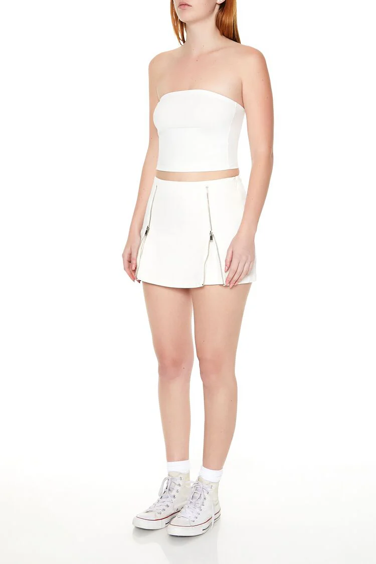 Dual-Zip Mini Skirt - Image 3