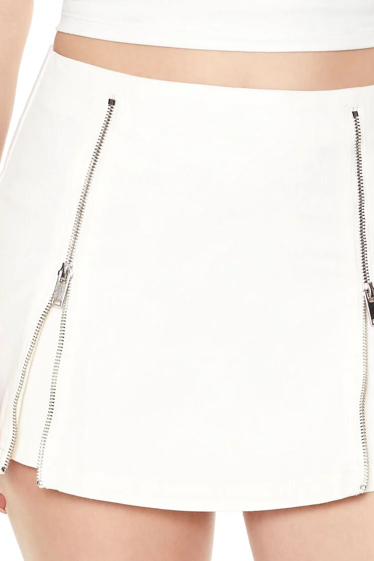 Dual-Zip Mini Skirt - Image 6