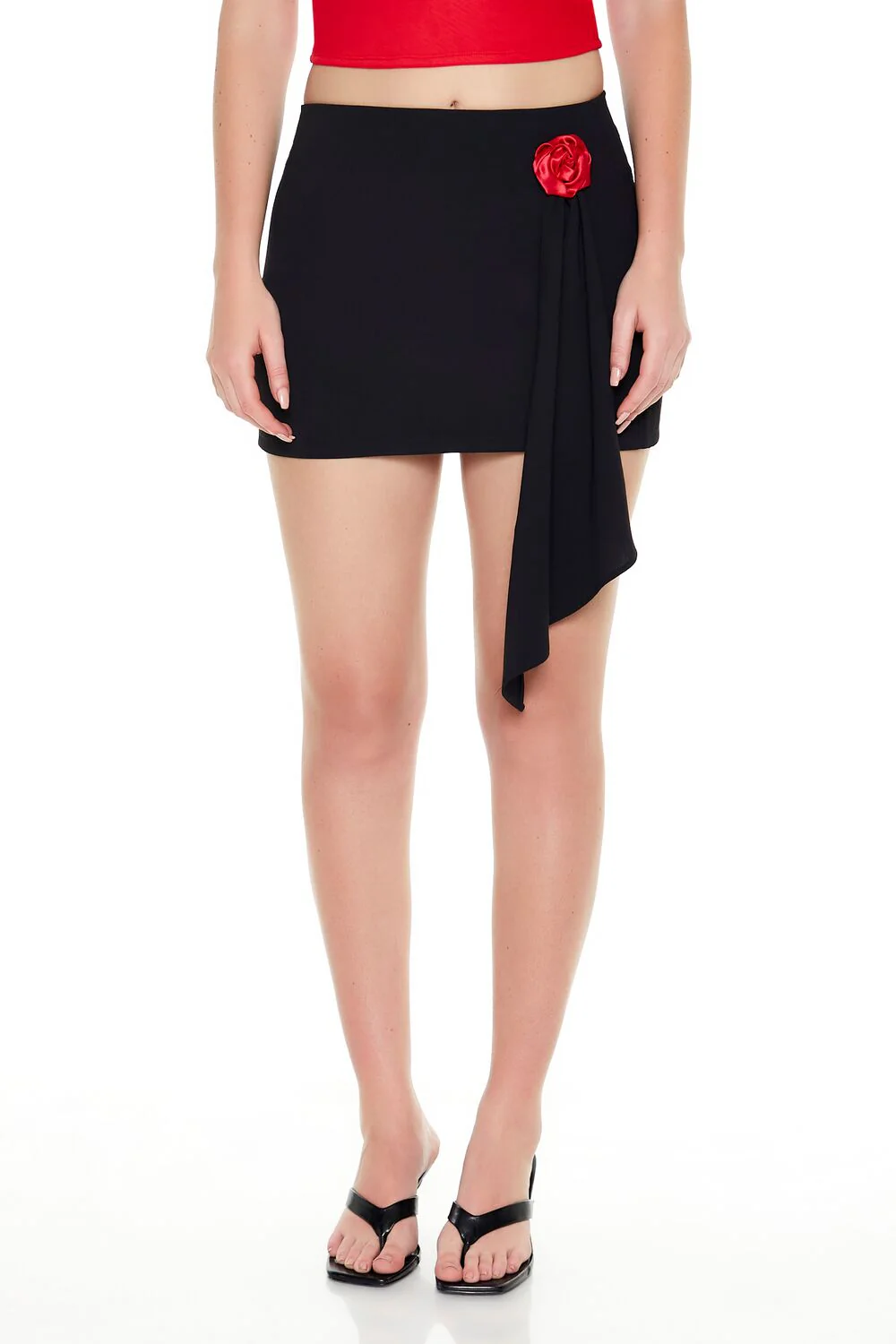 Rosette Sash Mini Skirt - Image 2