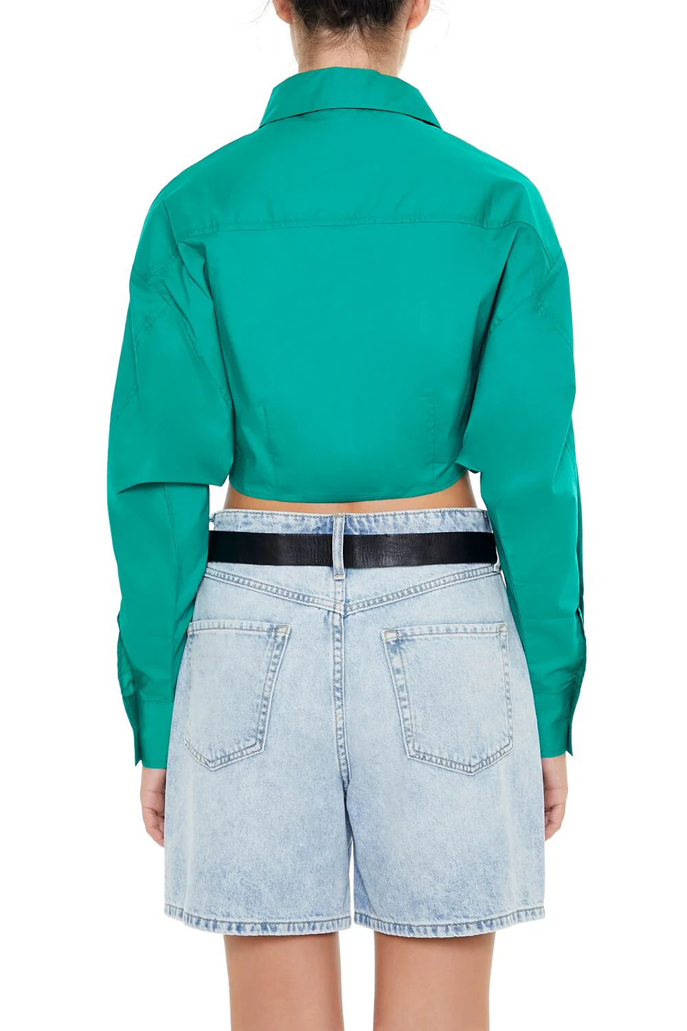 Cropped Tulip-Hem Shirt - Image 5