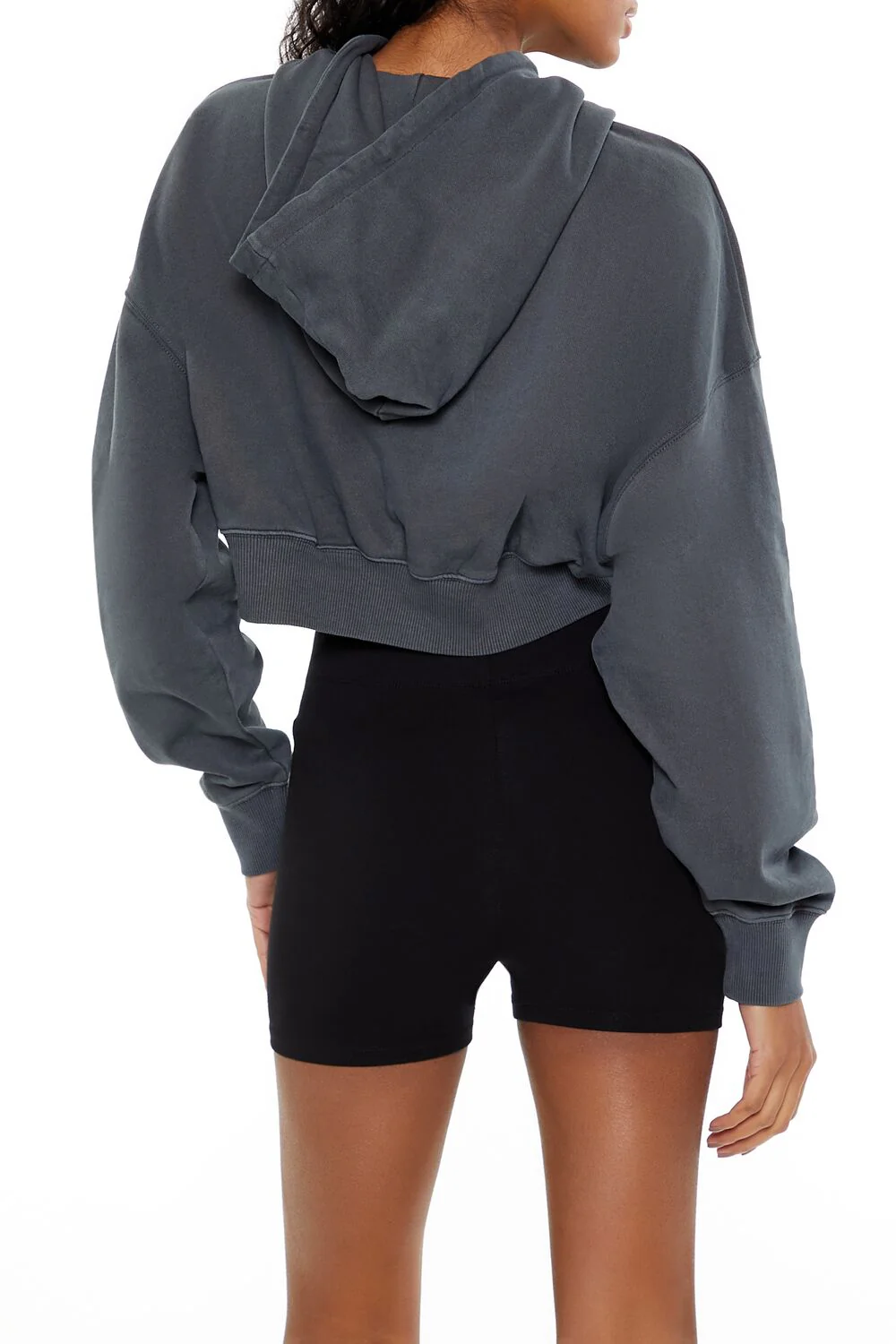 Cropped Zip-Up Hoodie - Image 5