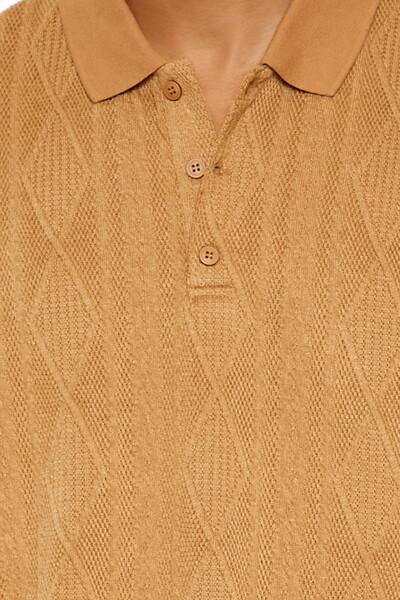 Textured Lace Polo Shirt - Image 15