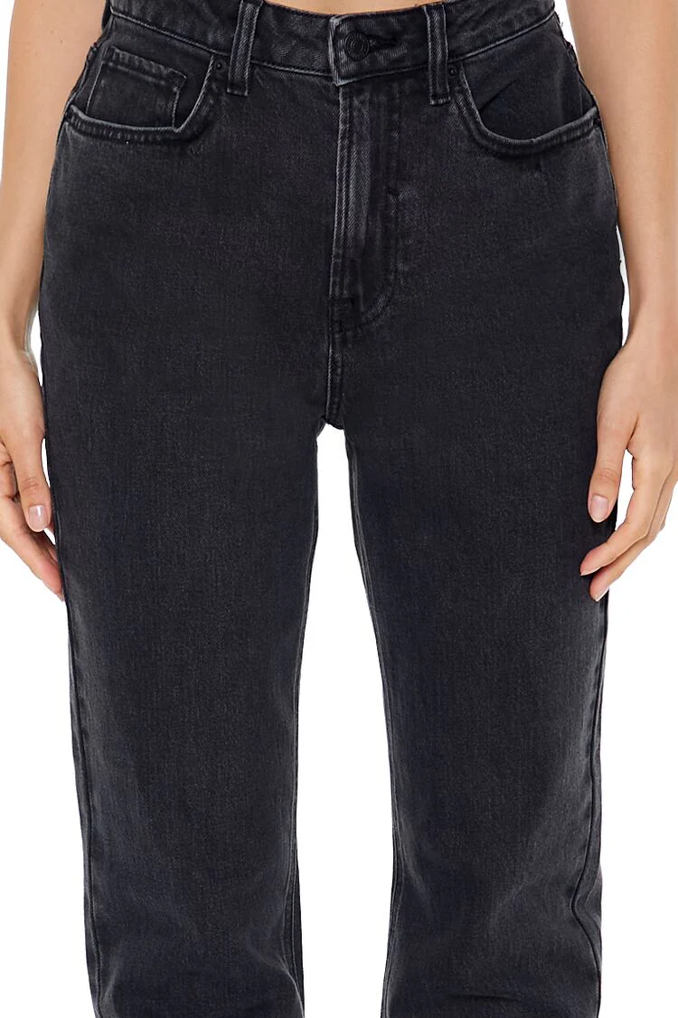 High-Rise Straight Jeans - Image 10