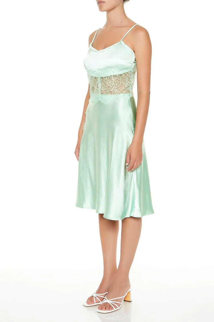 Satin Midi Skirt - Image 3