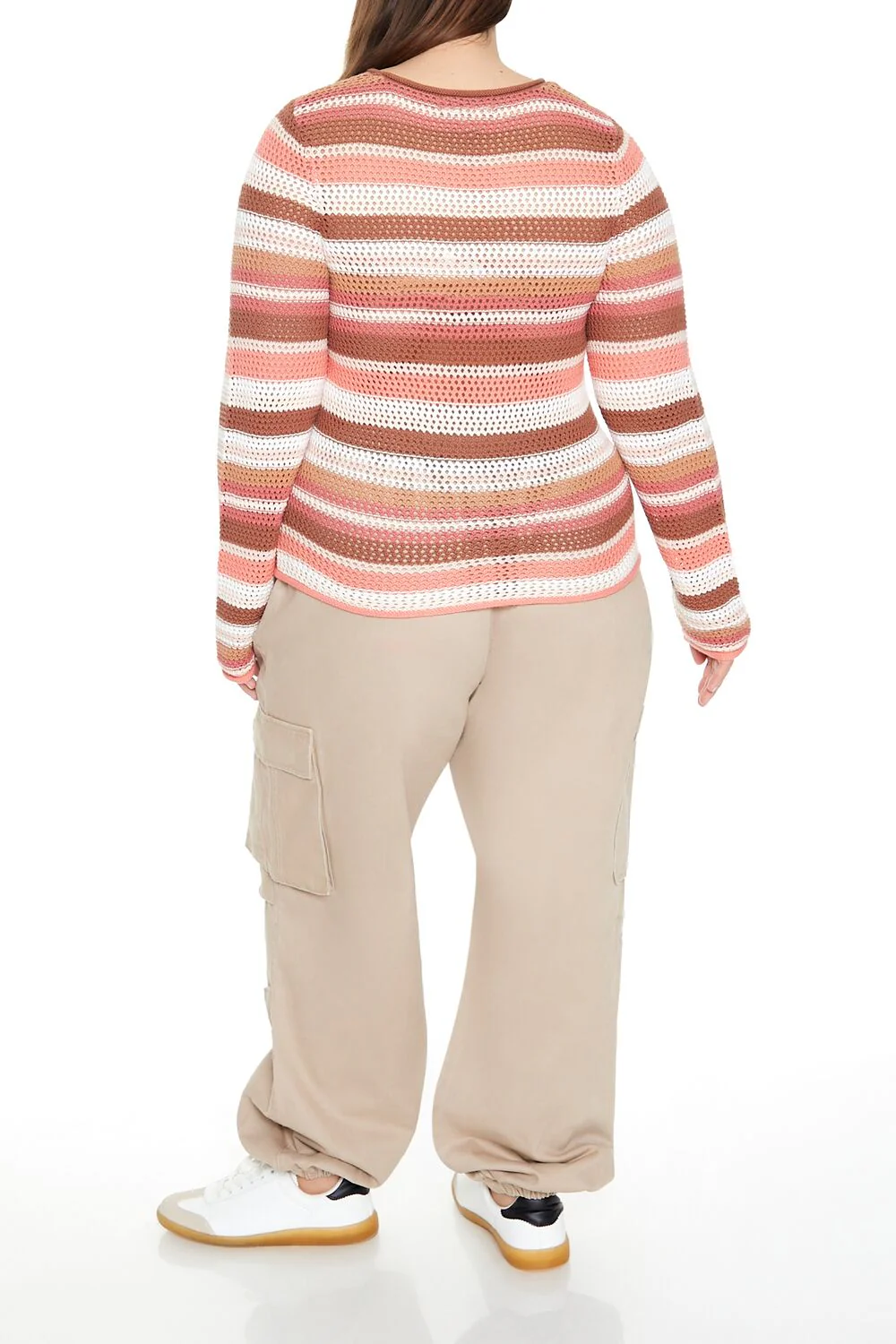 Plus Size Twill Cargo Joggers - Image 5