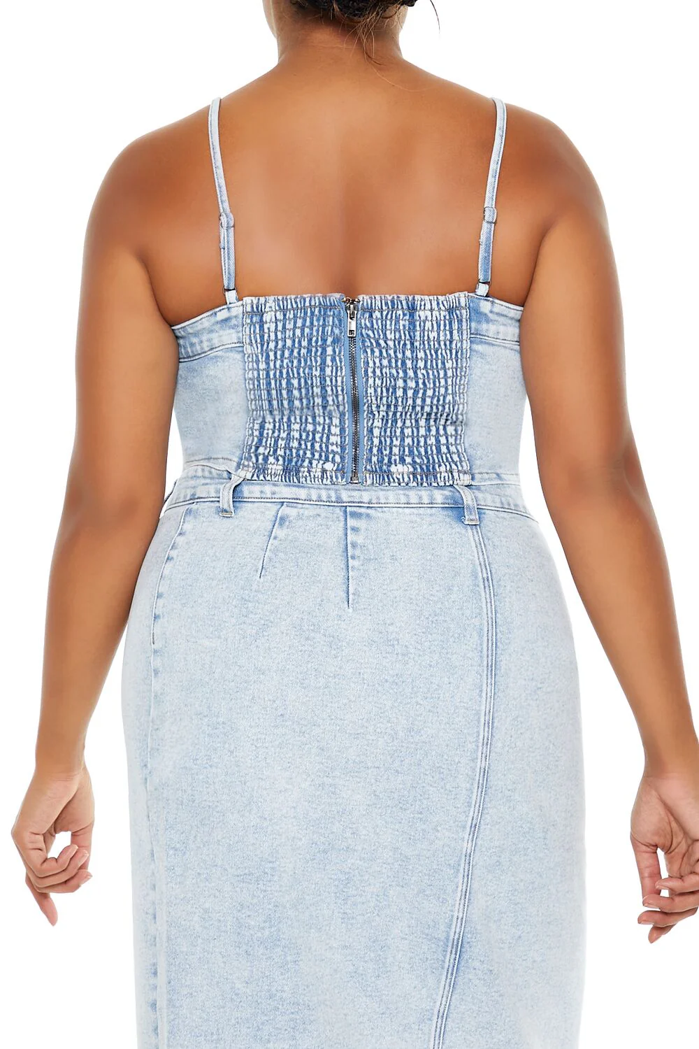 Plus Size Cropped Denim Cami - Image 5