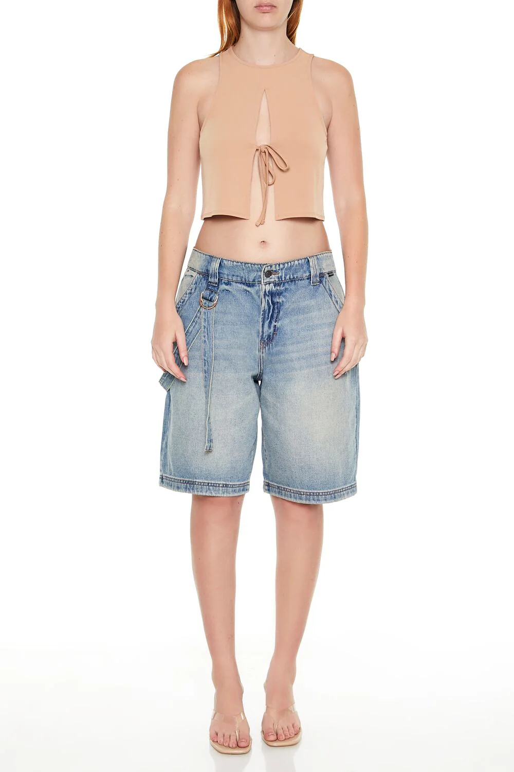 Sleeveless Tie-Front Crop Top - Image 7