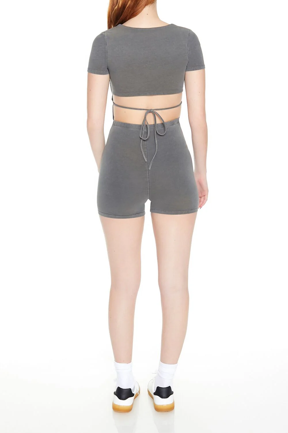 Mineral Wash Cutout Romper - Image 11