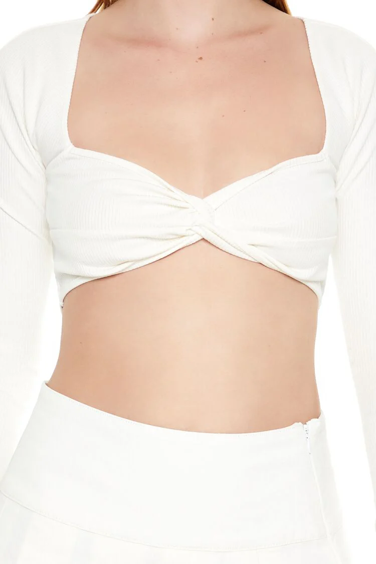 Cutout Sweetheart Crop Top - Image 3