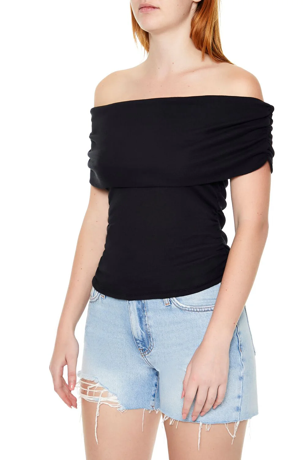 Ruched Off-the-Shoulder Top - Image 4