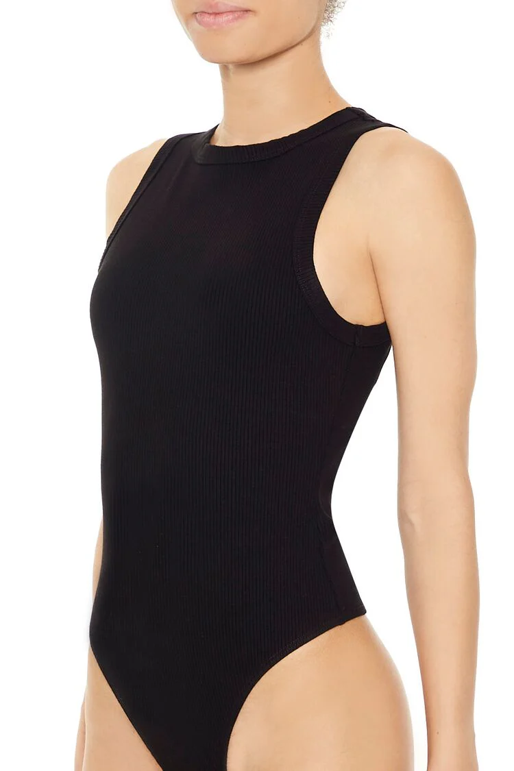 Ribbed Thong Bodysuit - Image 3