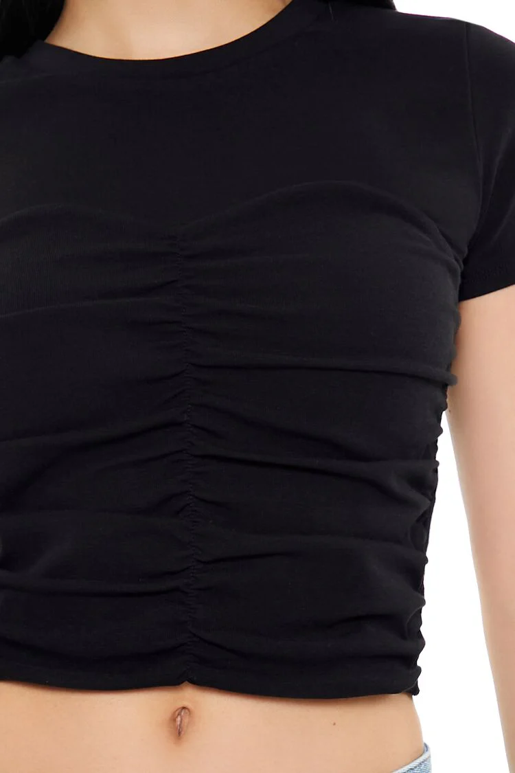 Ruched Crew Tee - Image 3