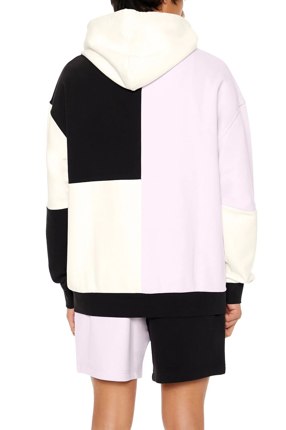 Drawstring Colorblock Hoodie - Image 4