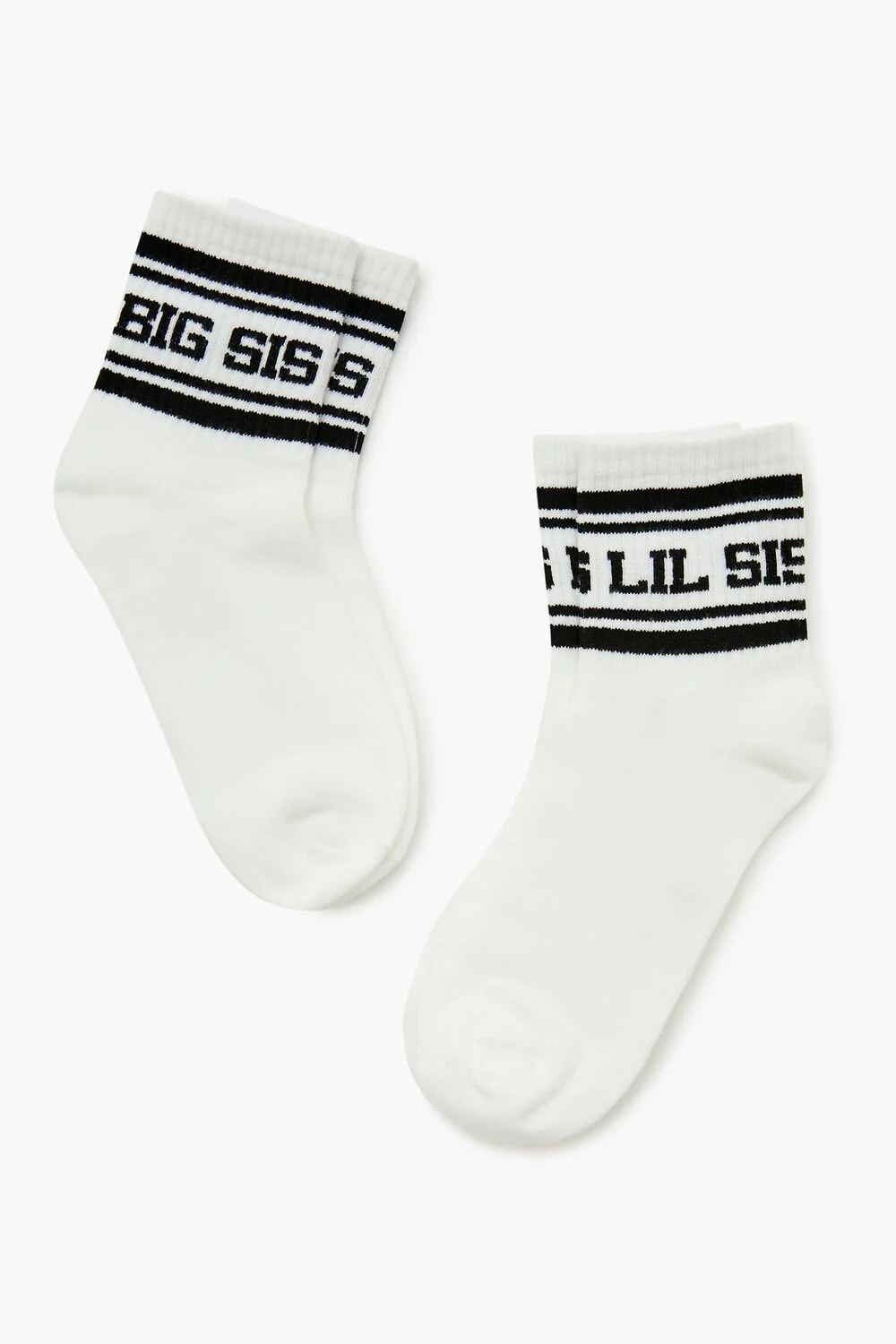 Big Sis Lil Sis Crew Socks Set - 2 pack - Image 2