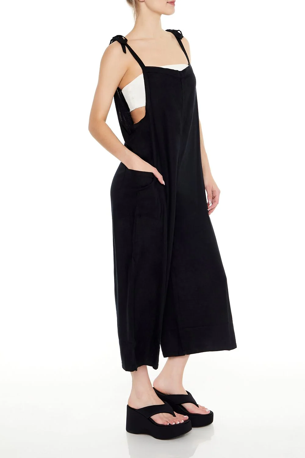 Relaxed Tie-Strap Jumpsuit - Image 3