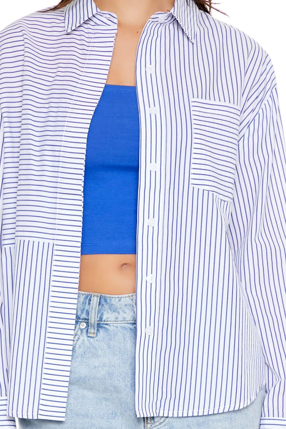 Poplin Striped Pocket Shirt - Image 3