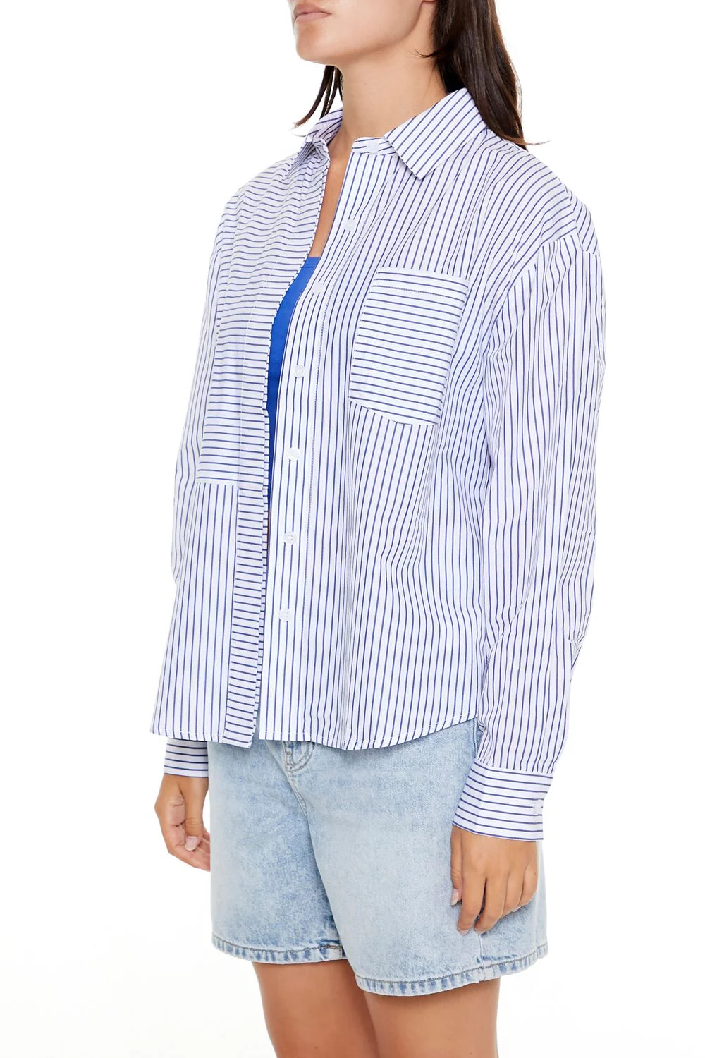 Poplin Striped Pocket Shirt - Image 4