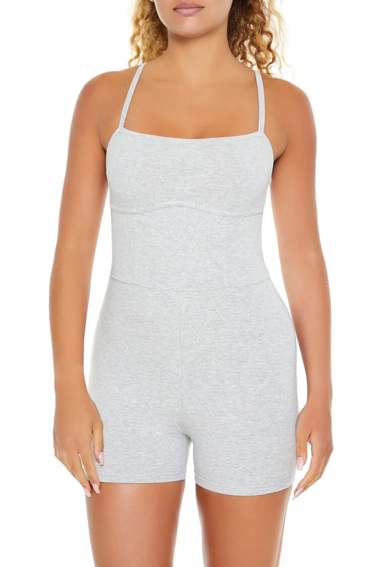 Active Fitted Cami Romper - Image 2