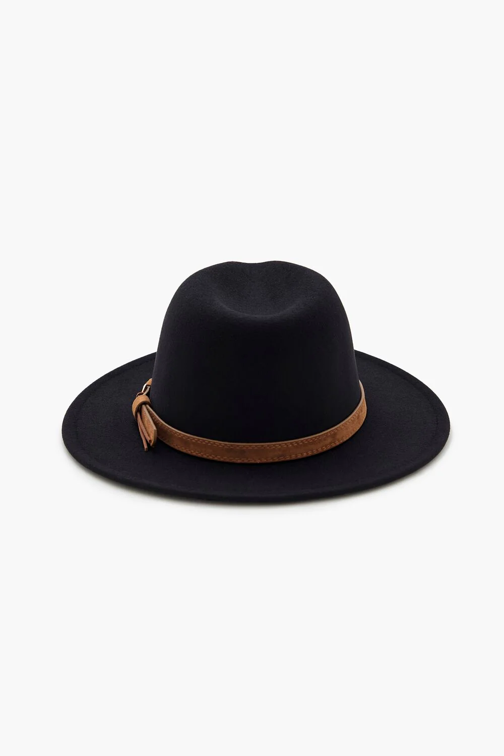 Faux Leather-Trim Fedora - Image 4